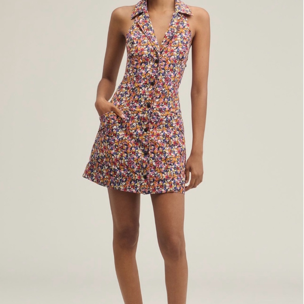 Maeve Floral Halter Neck Dress